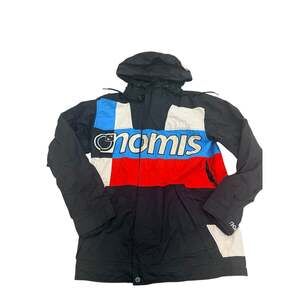 Nomis Snowboard Ski Jacket Black Red Blue Colorblock Hooded Men's M